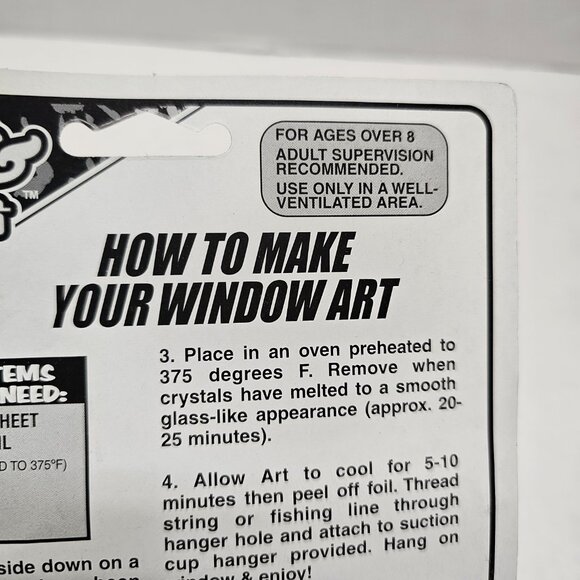 4 New Vintage Girl Arts & Crafts Window Art Kit Looks Like Stained Glass JA-RU - Picture 15 of 16